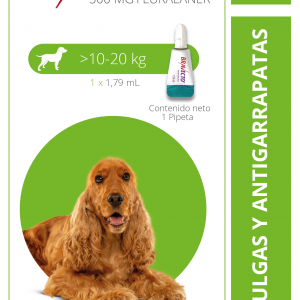 BRAVECTO 10-20KG Solución tópica 500 mg.